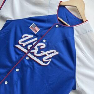 Team USA World Baseball Classic WBC 2026 Jersey Size Medium Blue White NWT